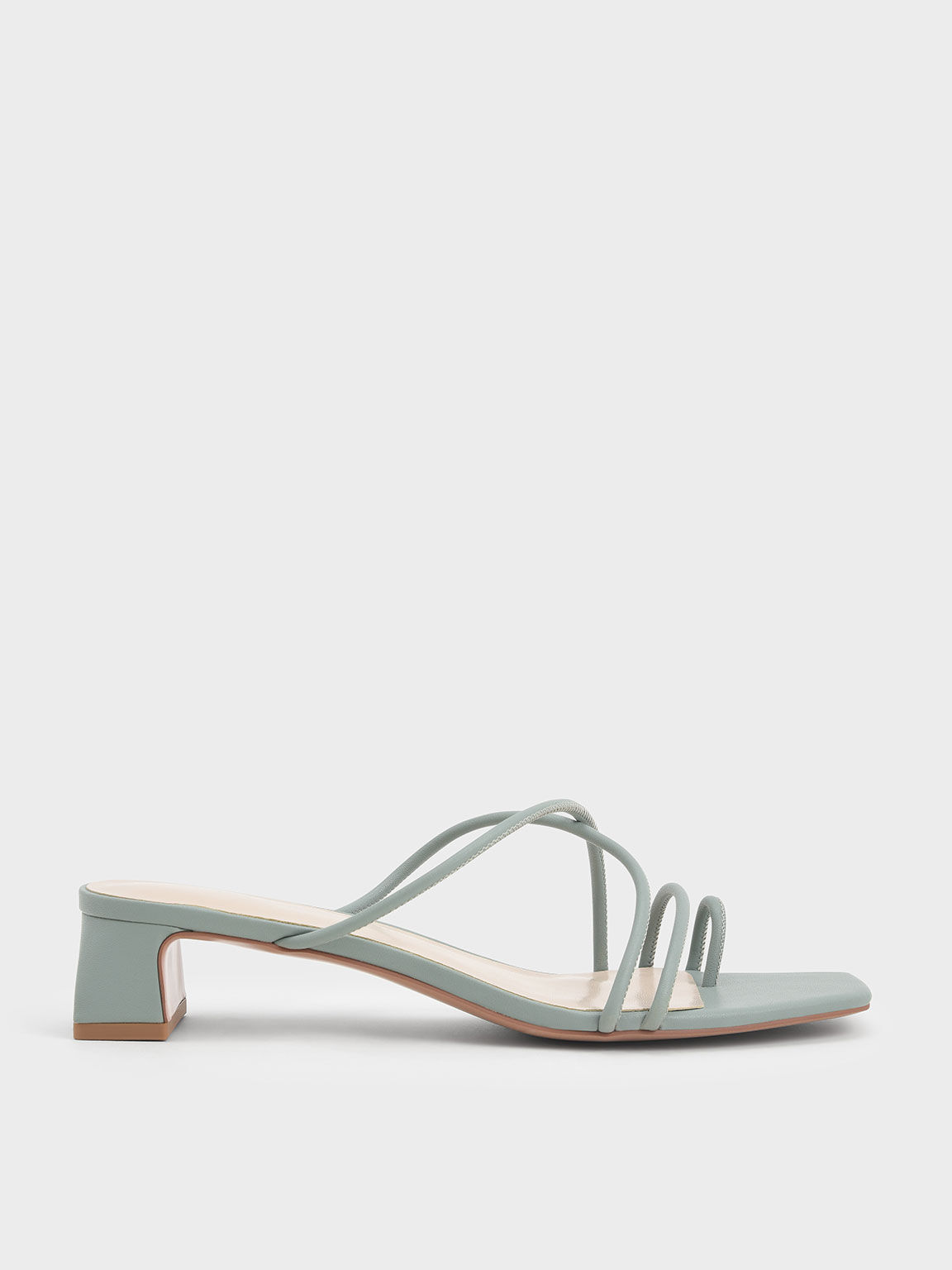 Meadow Strappy Toe Ring Sandals, Sage Green, hi-res