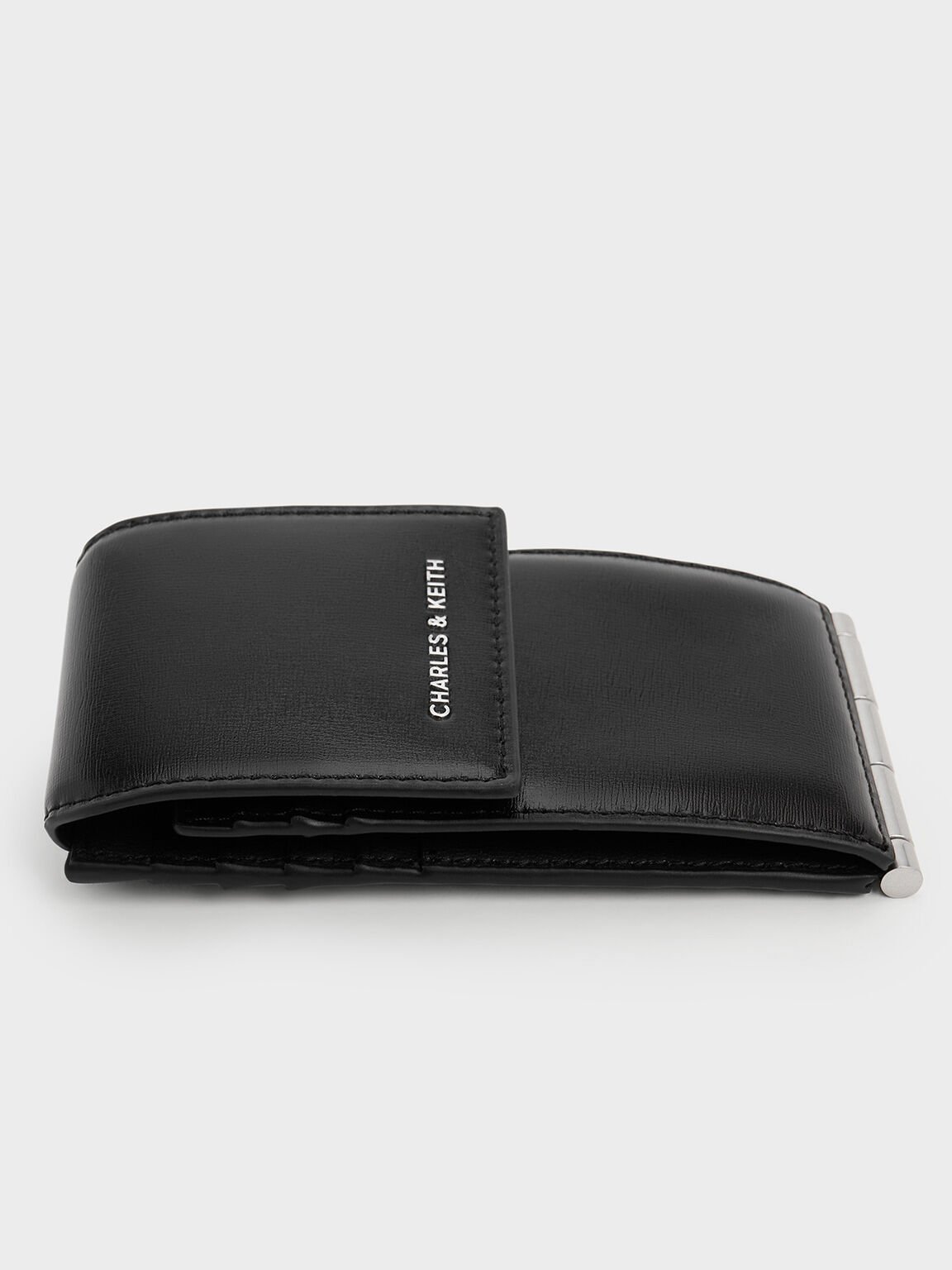 Card Holder Bi-Fold Side-Zip Calla, Noir, hi-res