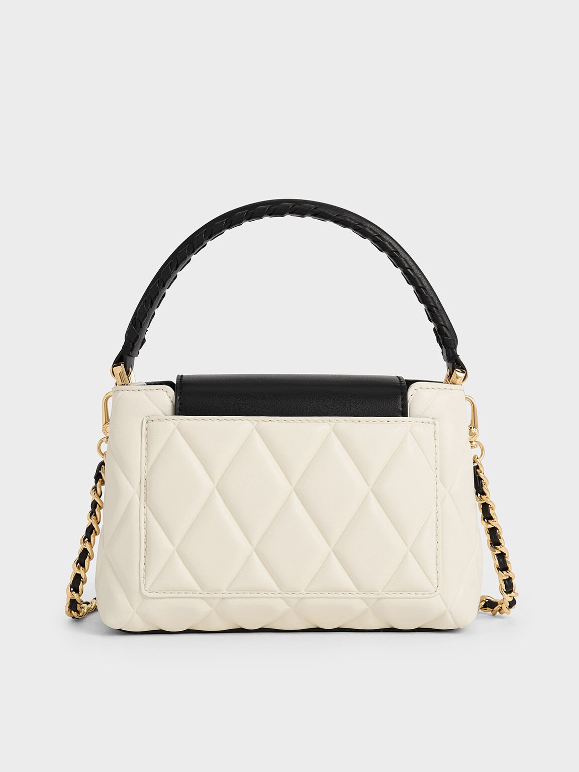 Tas Top Handle Quilted Braided-Strap Arwen, Multi, hi-res