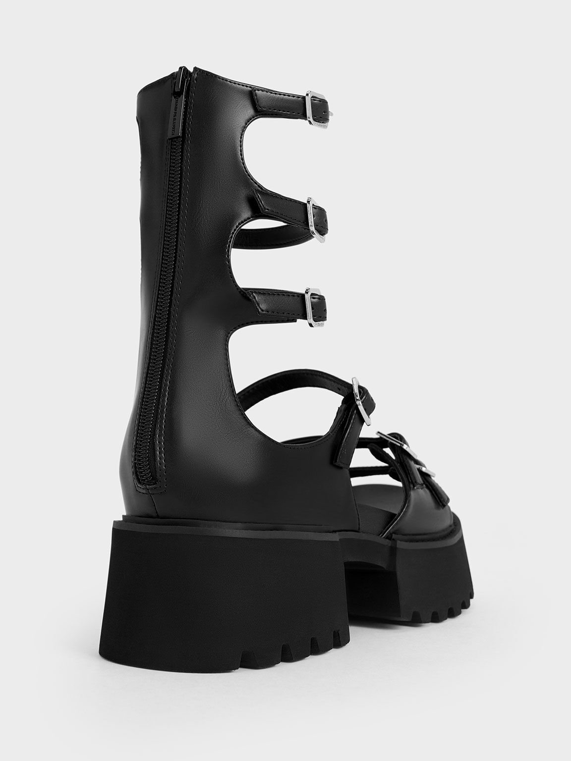 Lyric Gladiator Platform Sandals, Black, hi-res