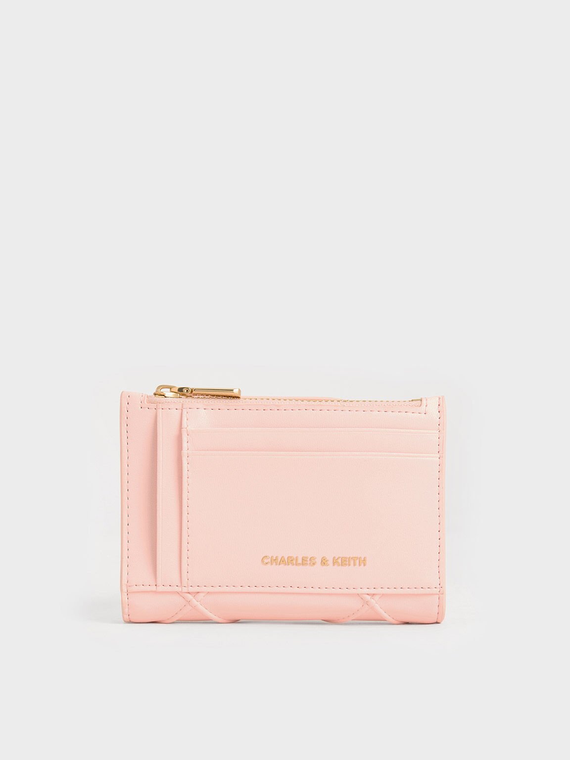 Eleni Quilted Wallet, Light Pink, hi-res