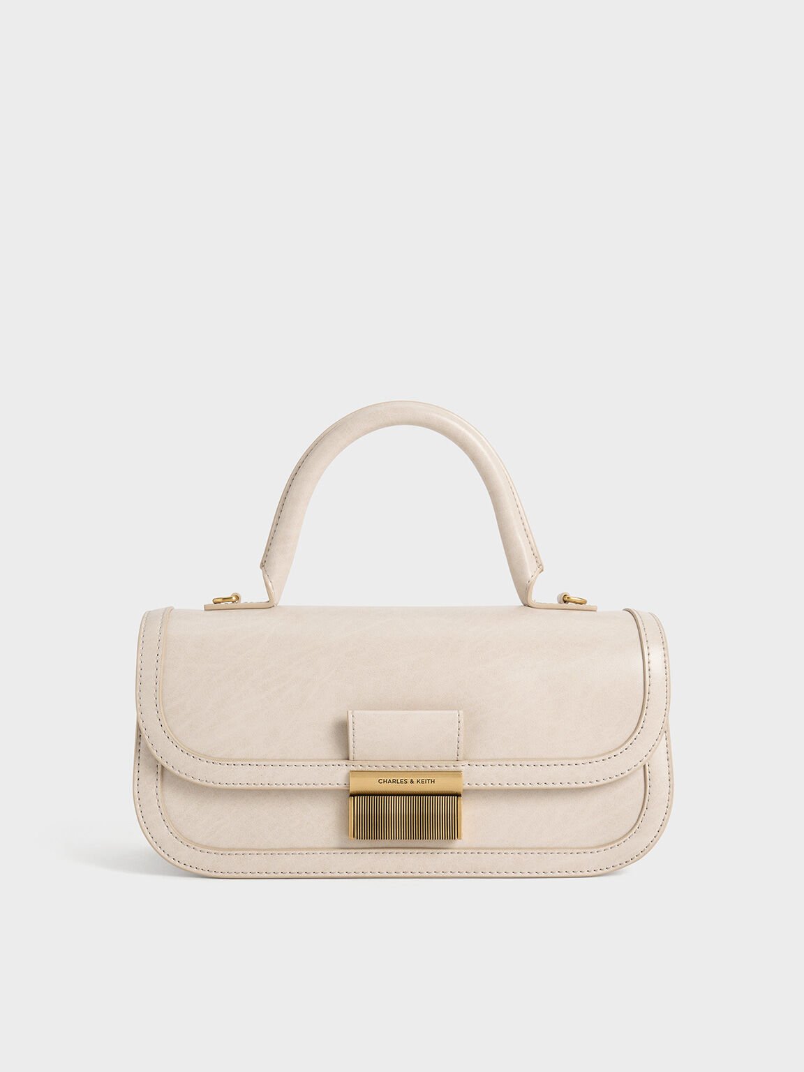 Tas Top Handle Elongated Charlot, Oat, hi-res