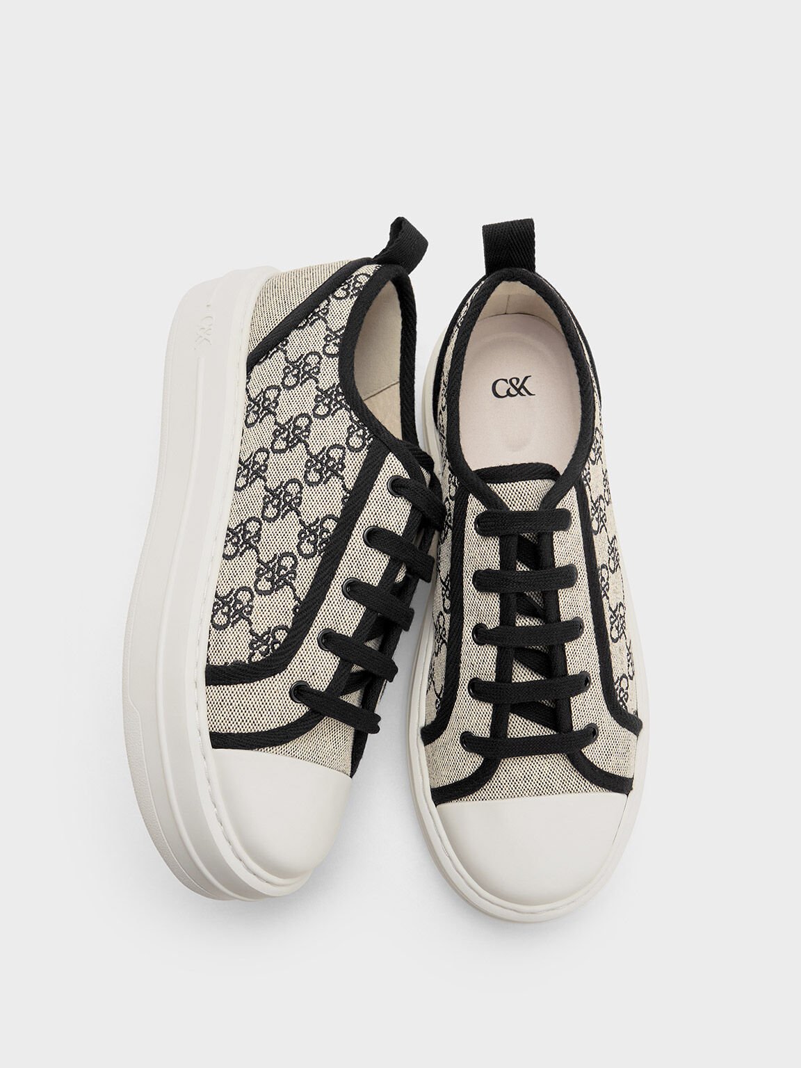 Sneakers Flatform Monogram Canvas, Multi, hi-res