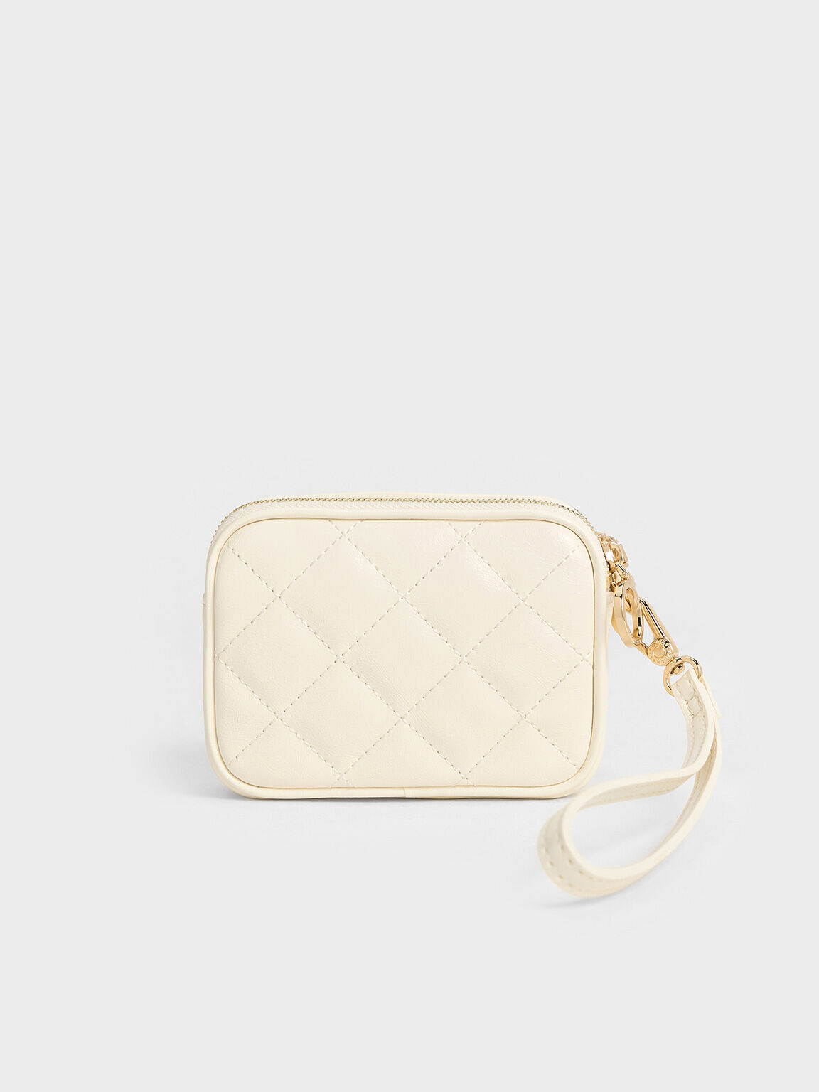 Wrislet Pouch Quilted Apfra, Cream, hi-res