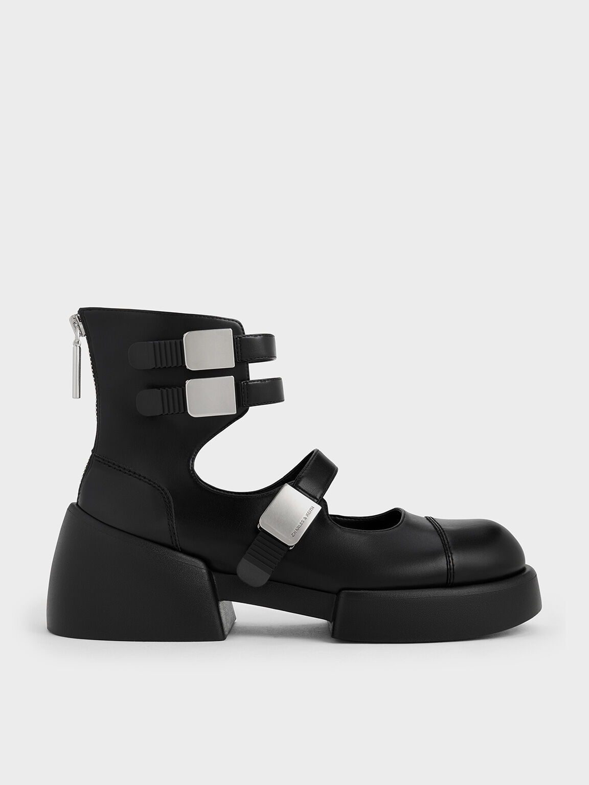 Sepatu Boots Mary Jane Ankle-Strap Robbie, Black, hi-res