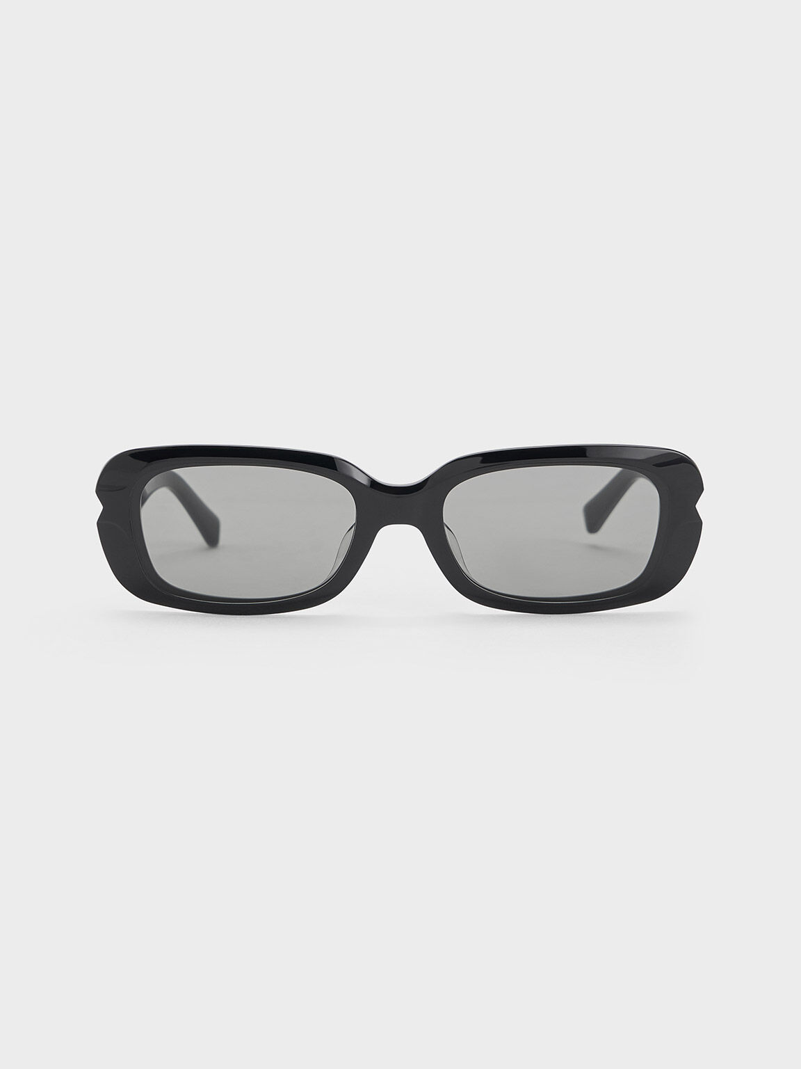 Kacamata Angular Recycled Acetate, Noir, hi-res