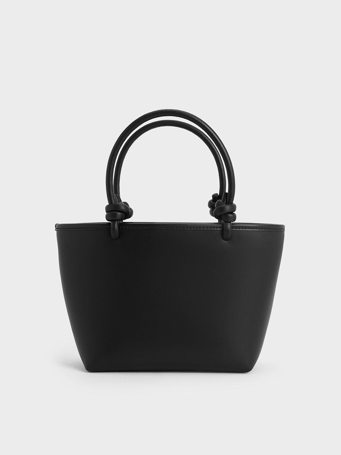 Tote Bag Knotted-Handle Sabine, Jet Black, hi-res