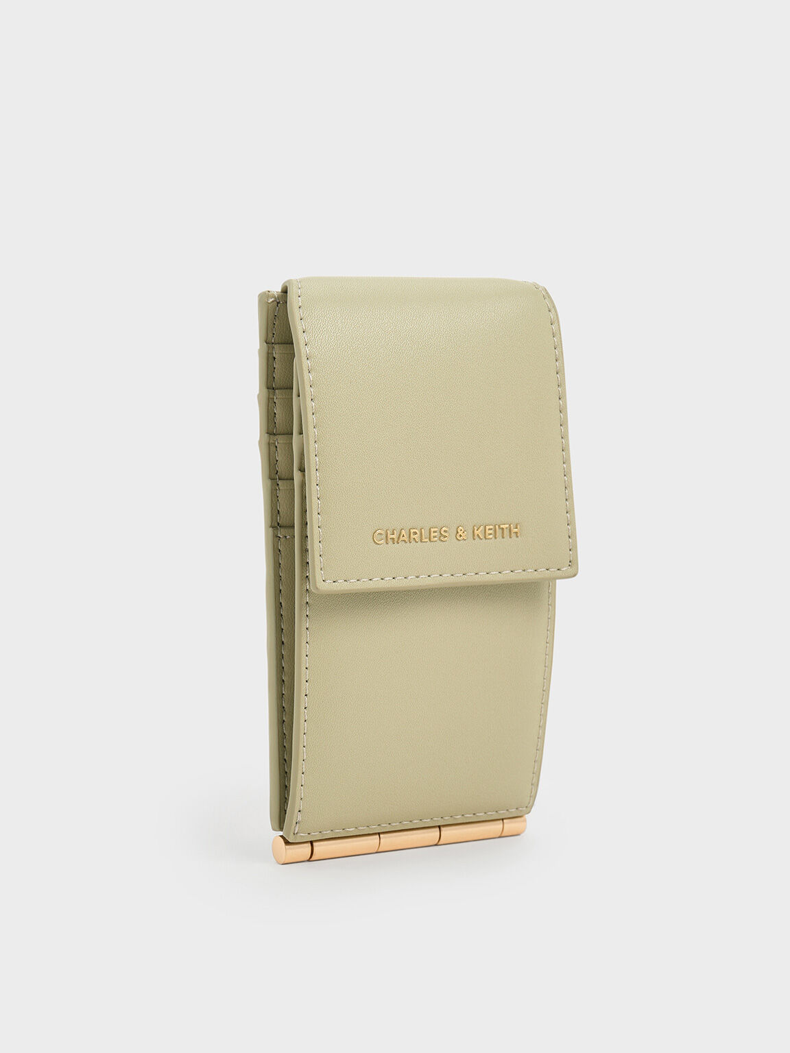 Calla Bi-Fold Side-Zip Card Holder, Sage Green, hi-res