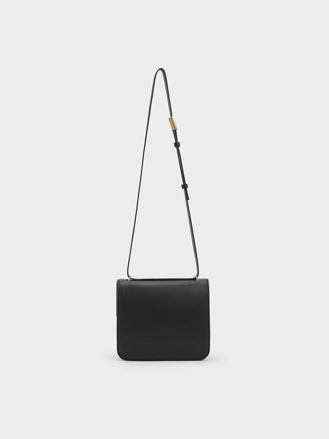 Violetta Boxy Bag, Black, hi-res