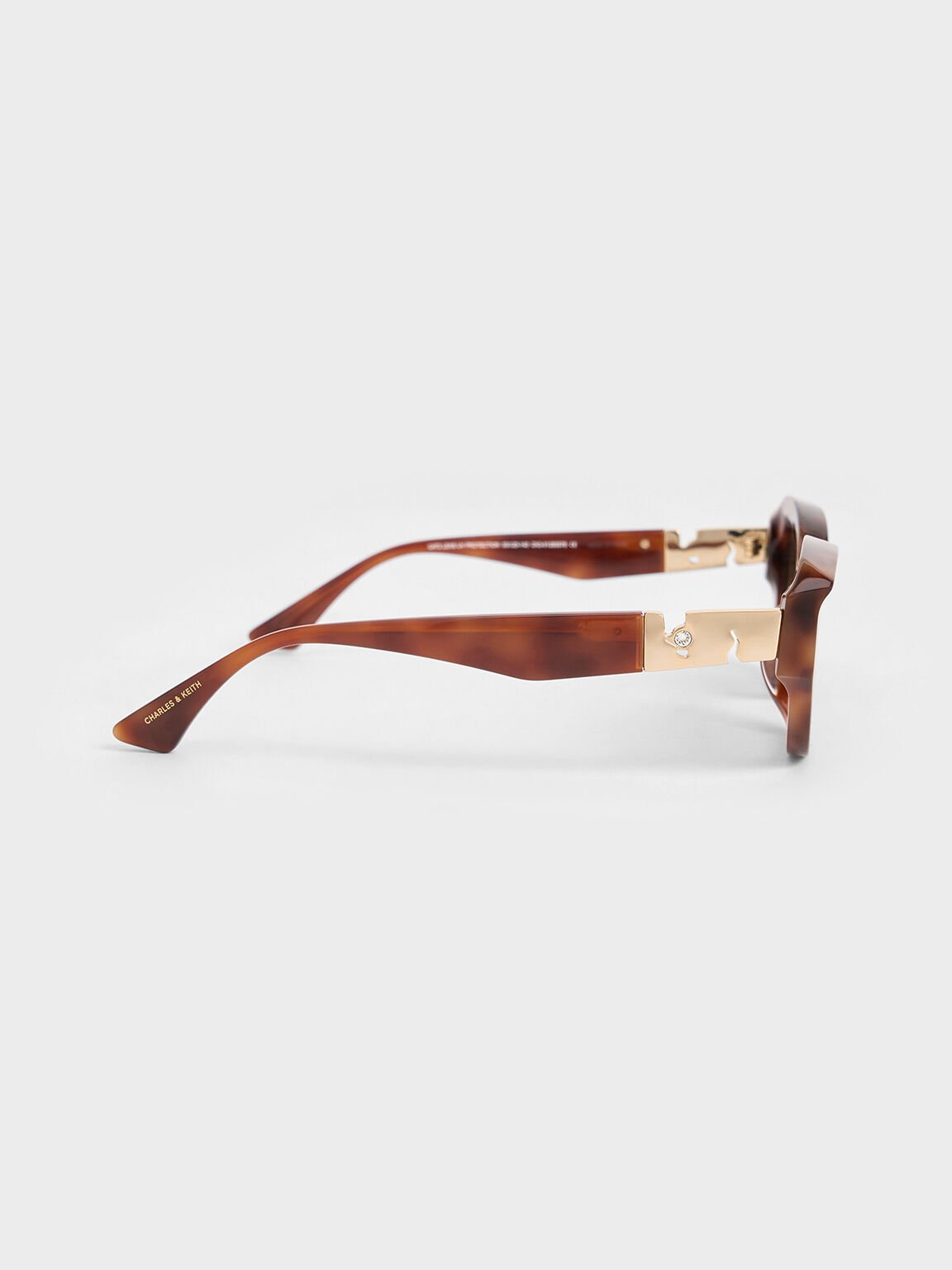 Kacamata Cat-Eye Sculptural Recycled-Acetate Tortoiseshell, T. Shell, hi-res