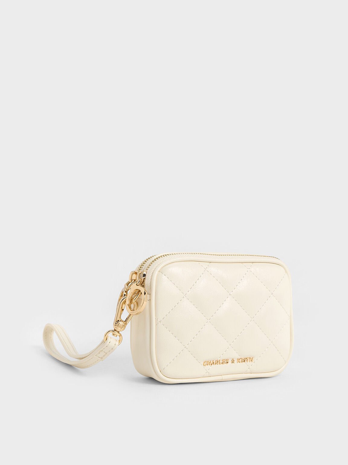 Wrislet Pouch Quilted Apfra, Cream, hi-res