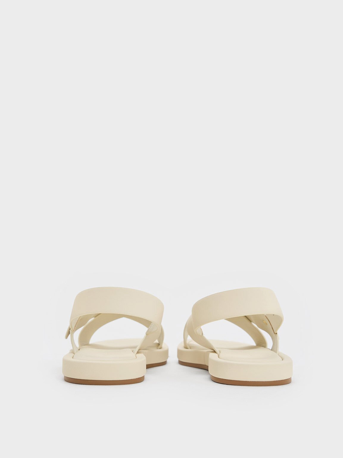 Sandal Slingback Crossover-Strap, Chalk, hi-res