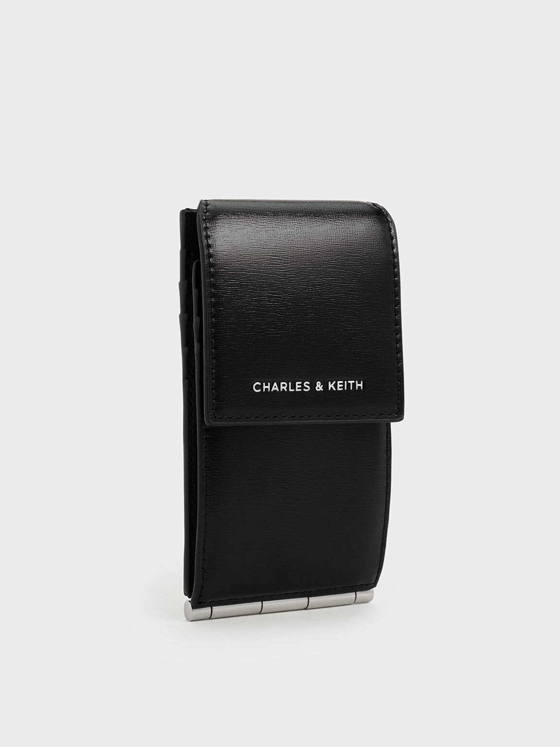 Card Holder Bi-Fold Side-Zip Calla, Noir, hi-res