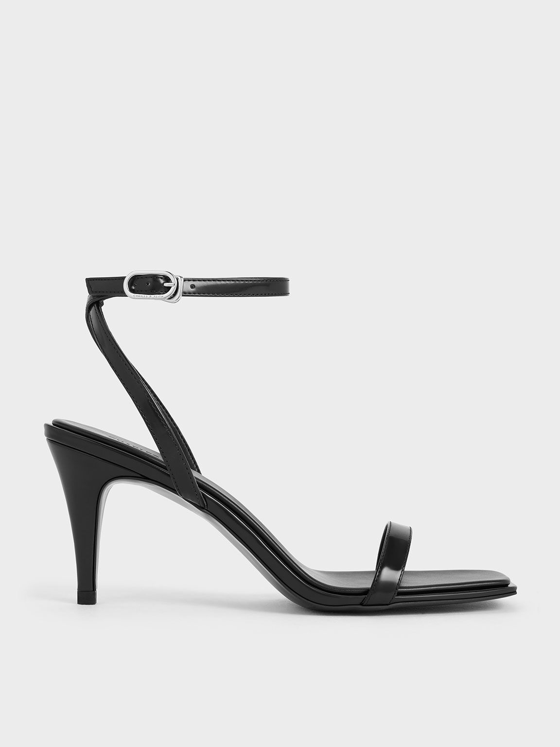 Ankle-Strap Heeled Sandals, Black Box, hi-res