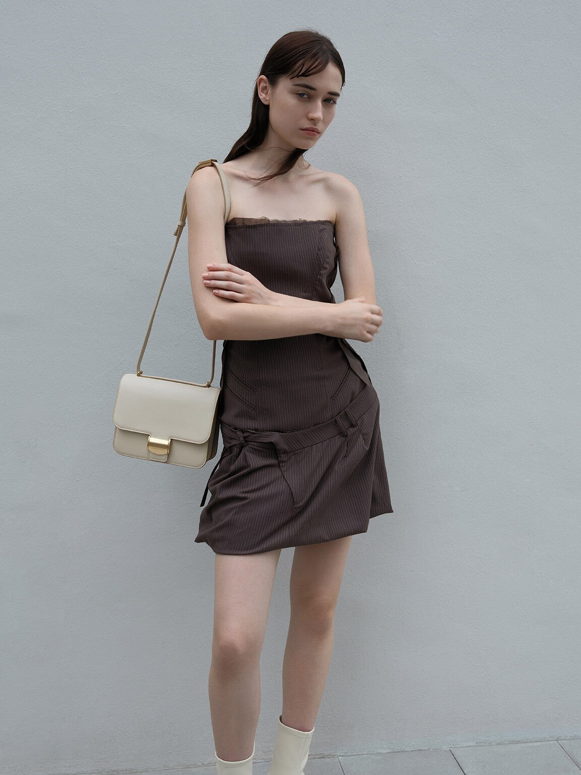 Violetta Boxy Bag, Beige, hi-res