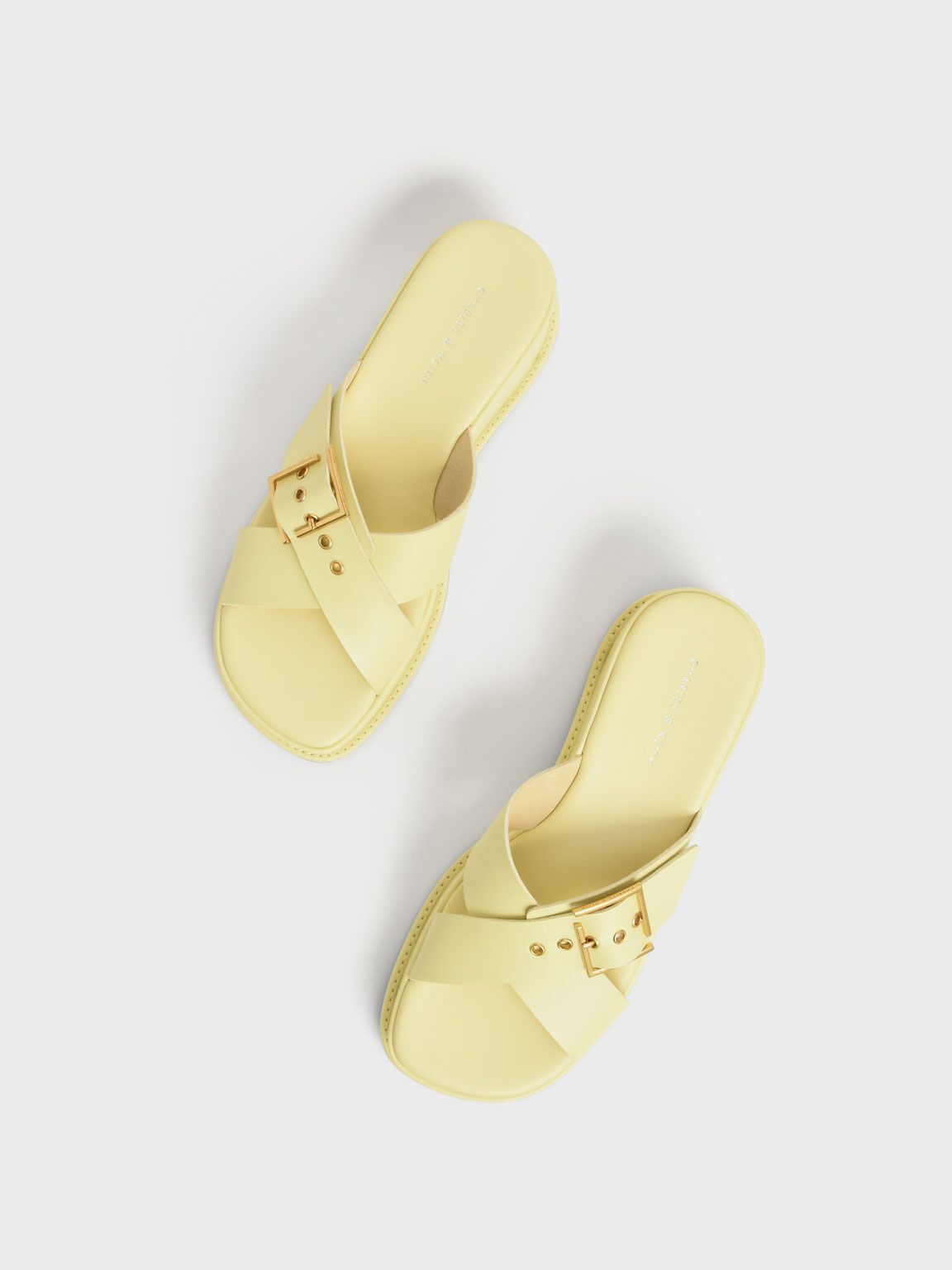platform sandals yellow