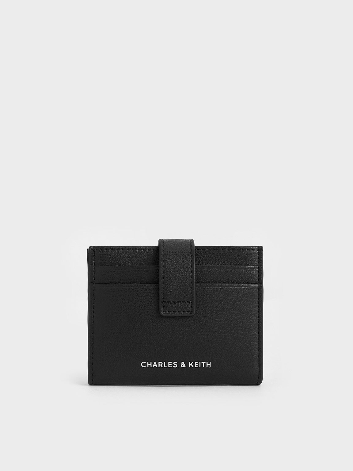 Card Holder Snap Button, Noir, hi-res