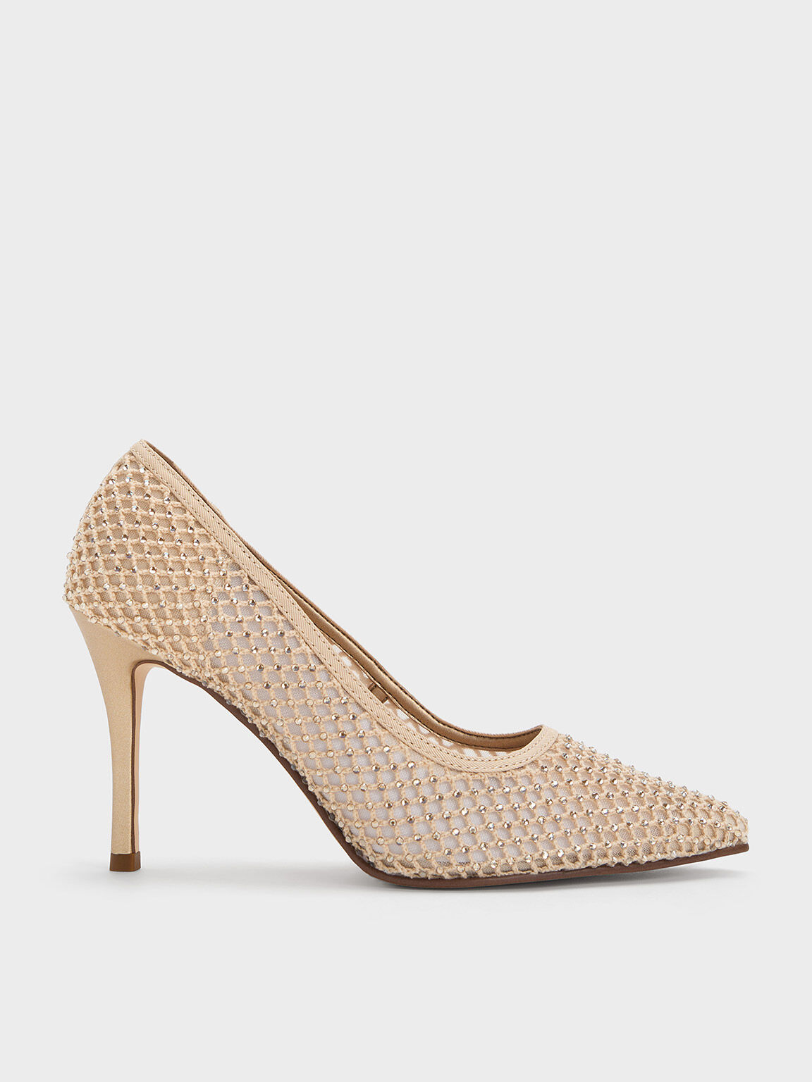 CHARLES & KEITH Rose Gold Criss Cross Platform Heels | Fashion shoes  sandals, Charles and keith shoes, Heels