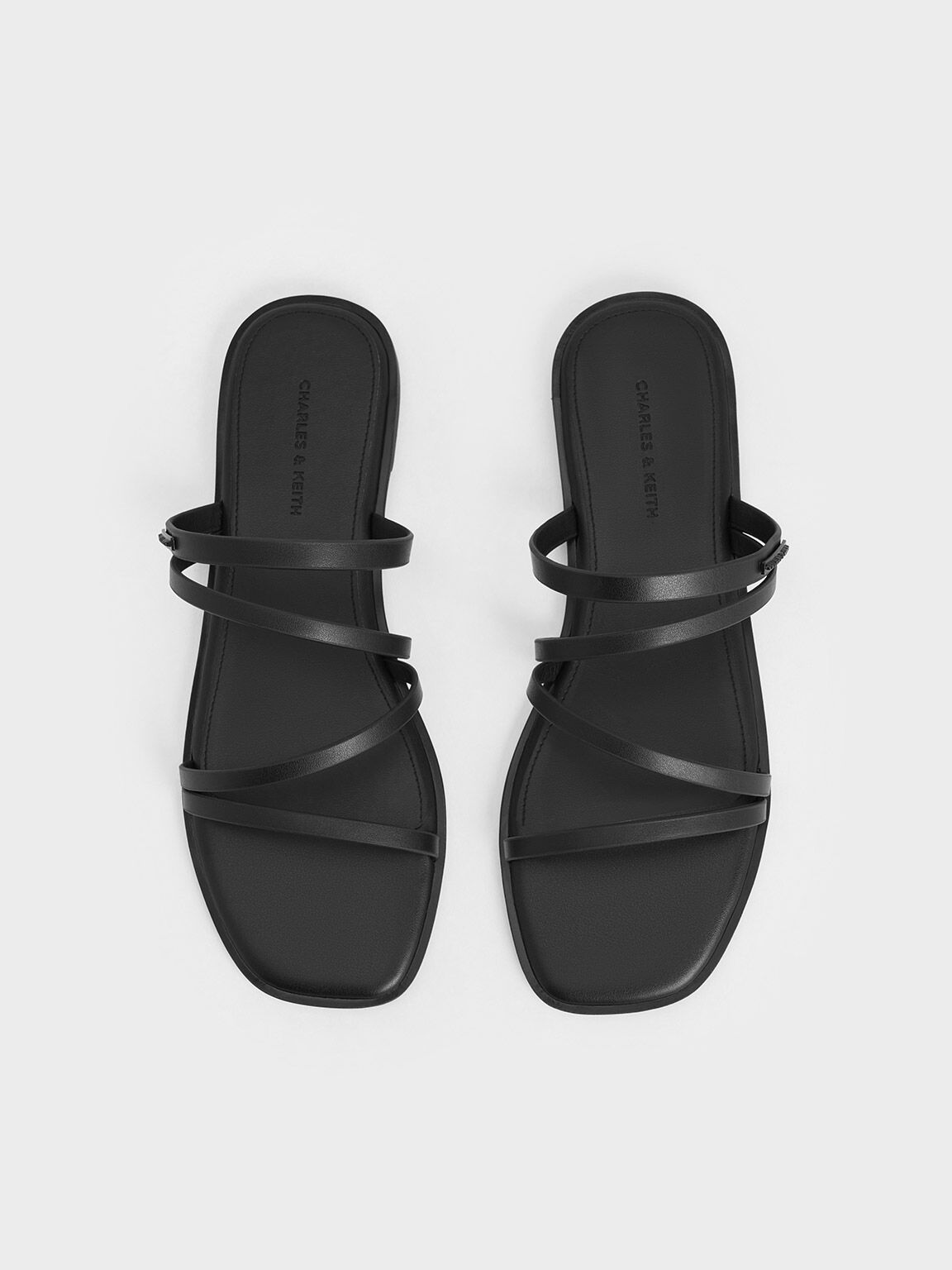 Sandal Slide Strappy Lliana, Black, hi-res