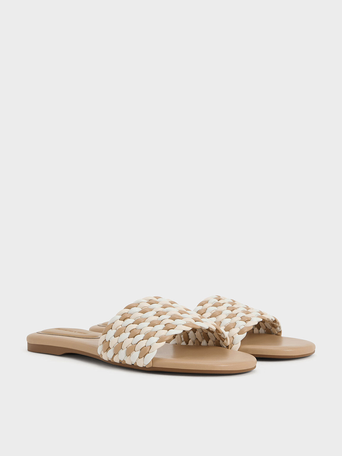 Sandal Slides Open-Toe Woven, Multi, hi-res