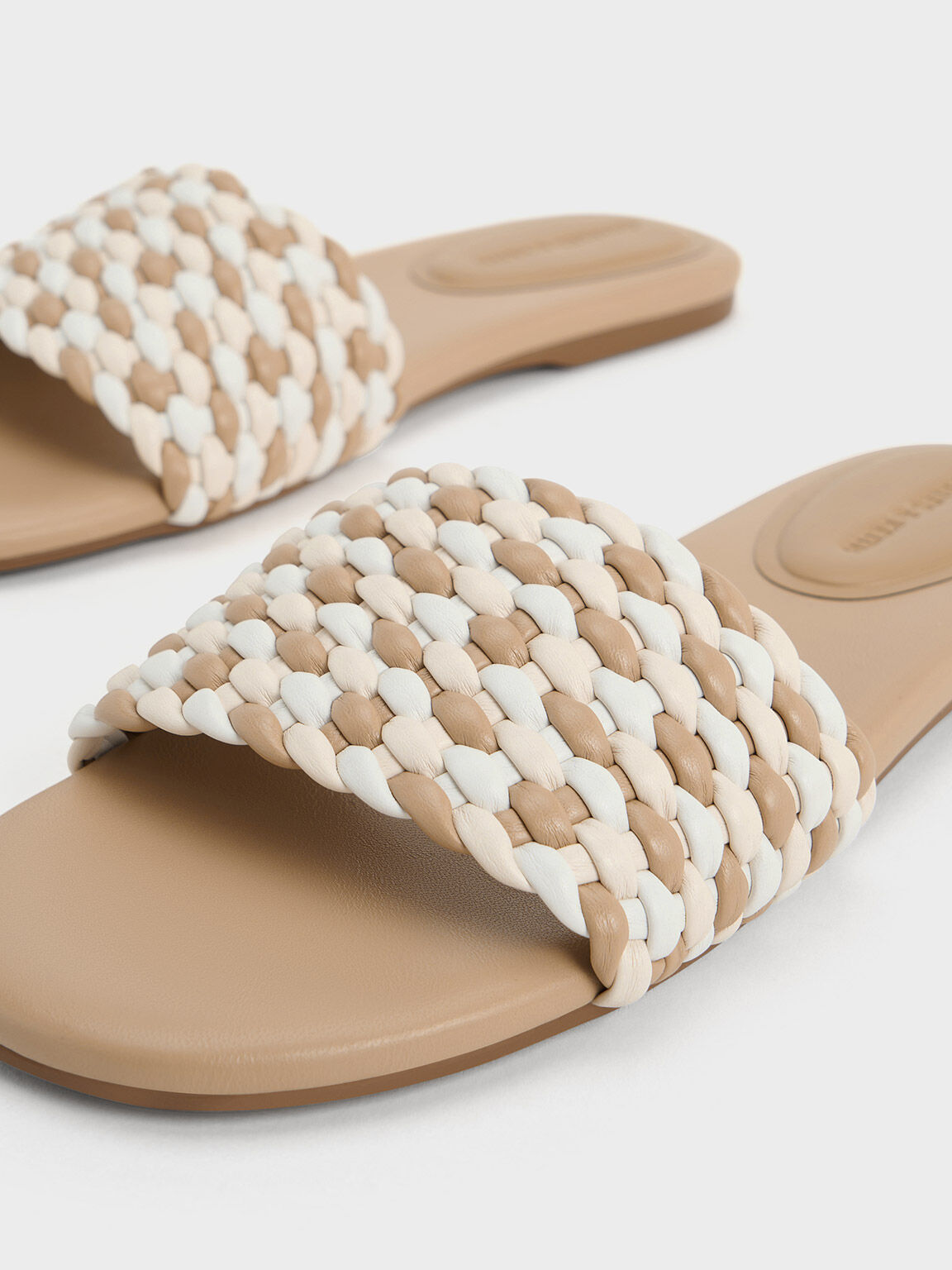 Sandal Slides Open-Toe Woven, Multi, hi-res