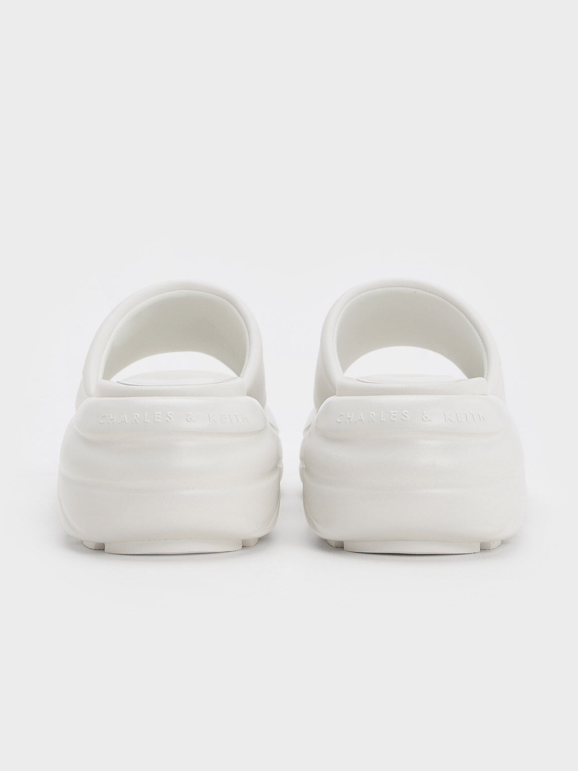 Sandal Sports Curved Platform Wide-Strap, White, hi-res