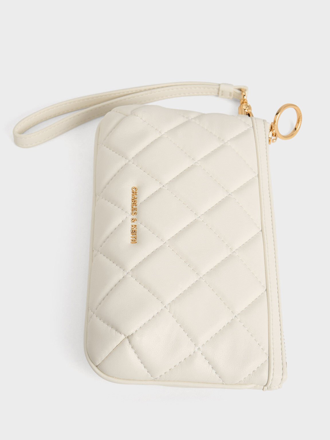 Wristlet Quilted Cressida, White, hi-res