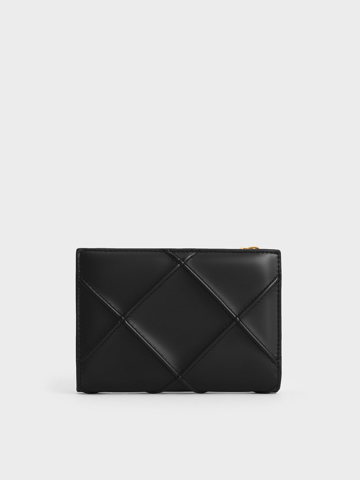 Dompet Quilted Eleni, Black, hi-res