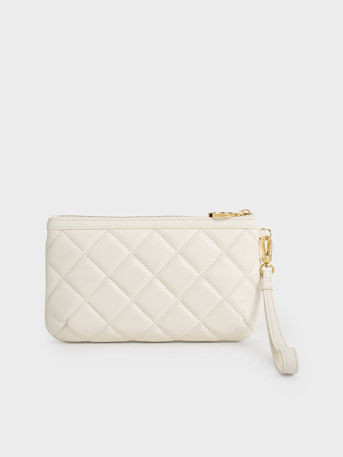 Wristlet Quilted Cressida, White, hi-res