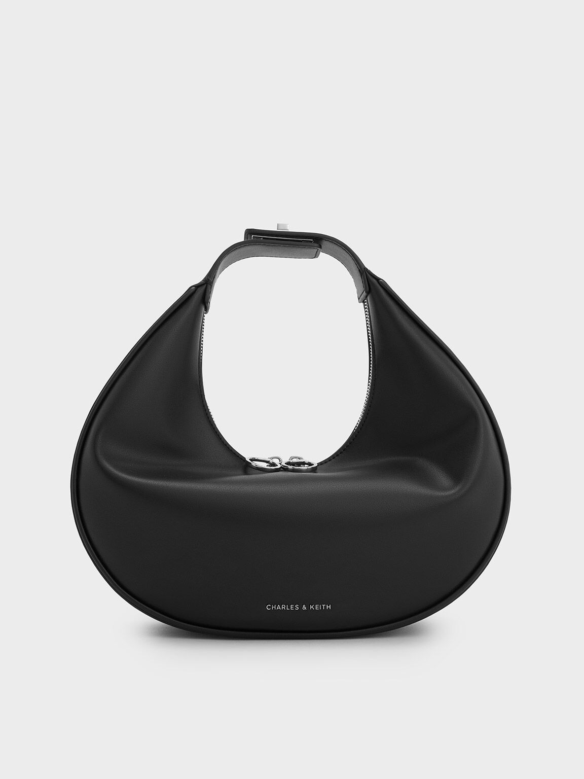 Crescent Hobo Bag, Noir, hi-res