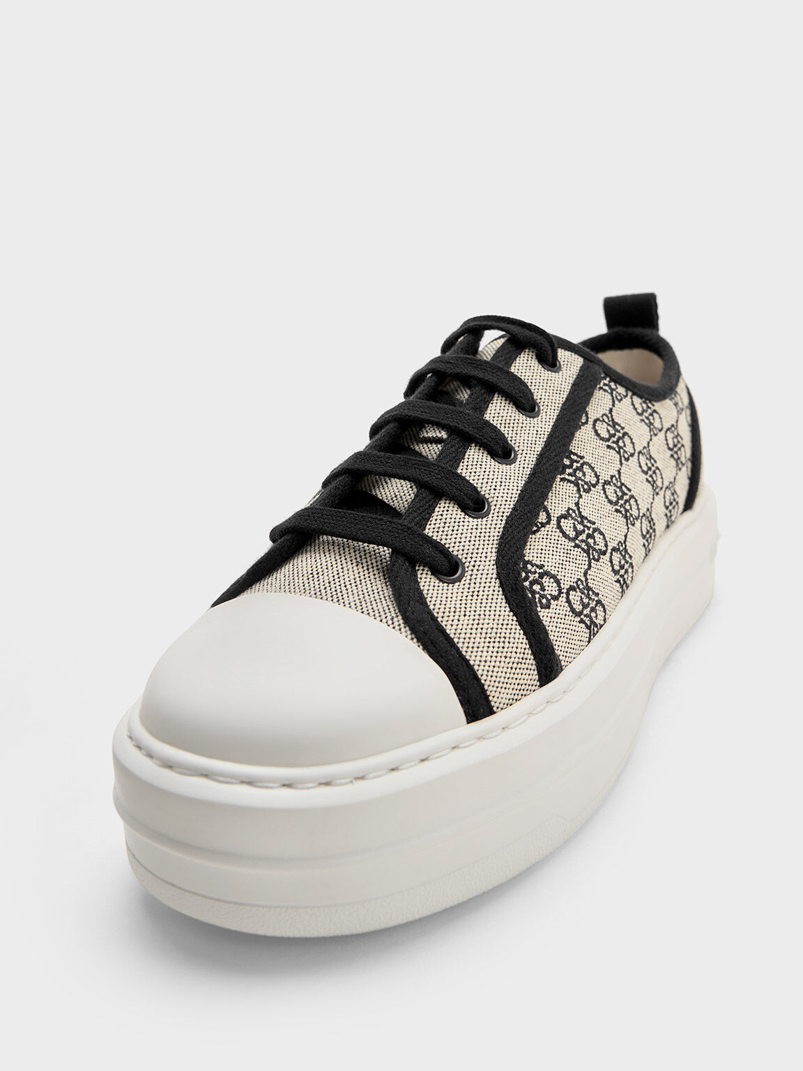 Sneakers Flatform Monogram Canvas, Multi, hi-res