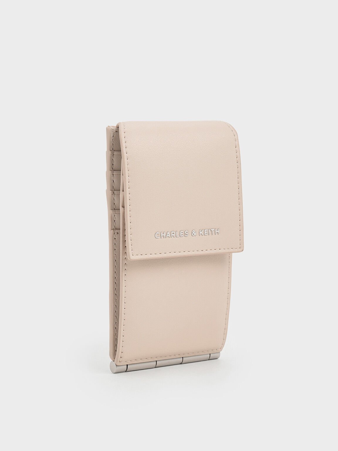 Card Holder Bi-Fold Side-Zip Calla, Oat, hi-res