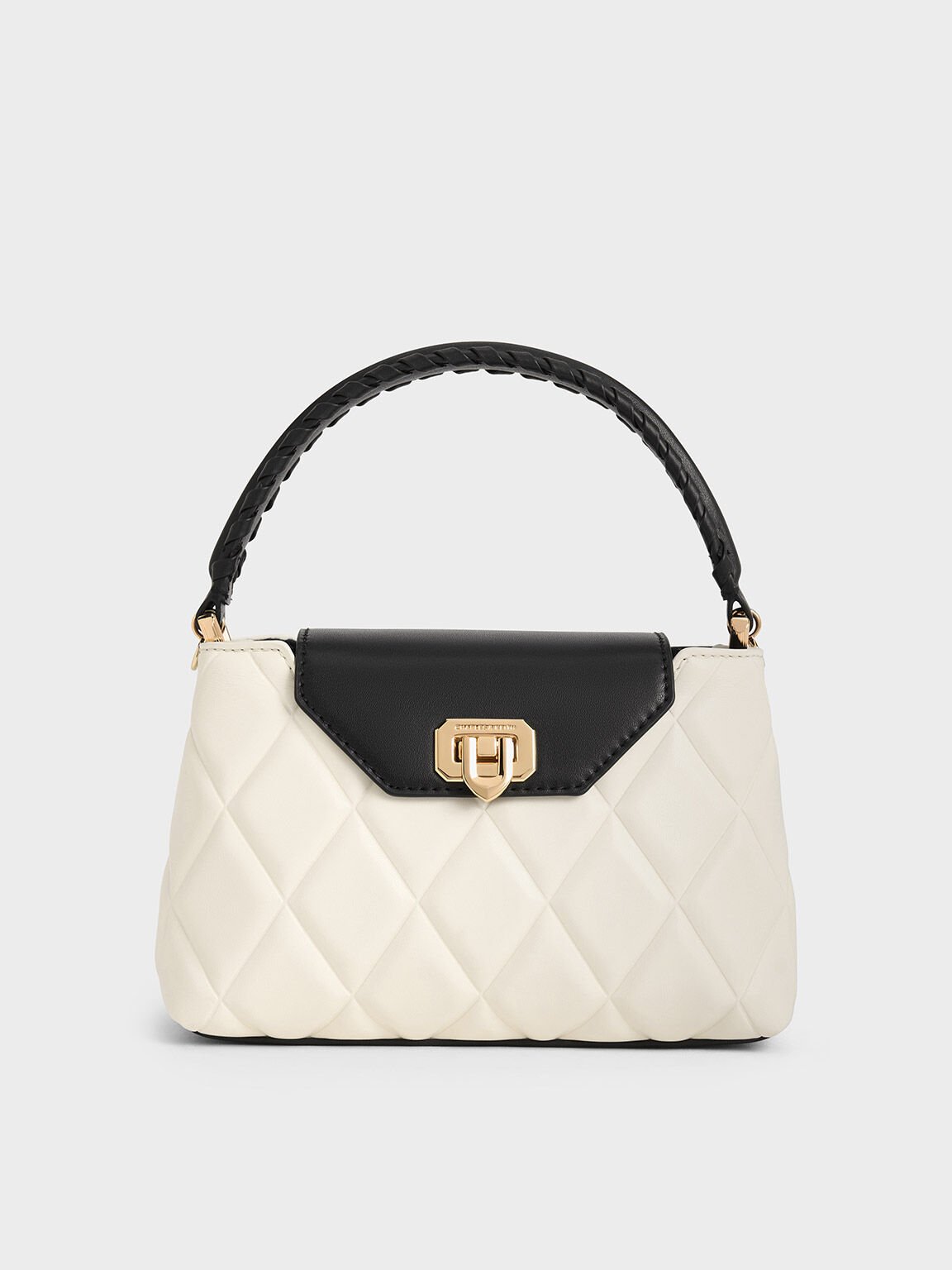 Arwen Quilted Braided-Strap Top Handle Bag, Multi, hi-res