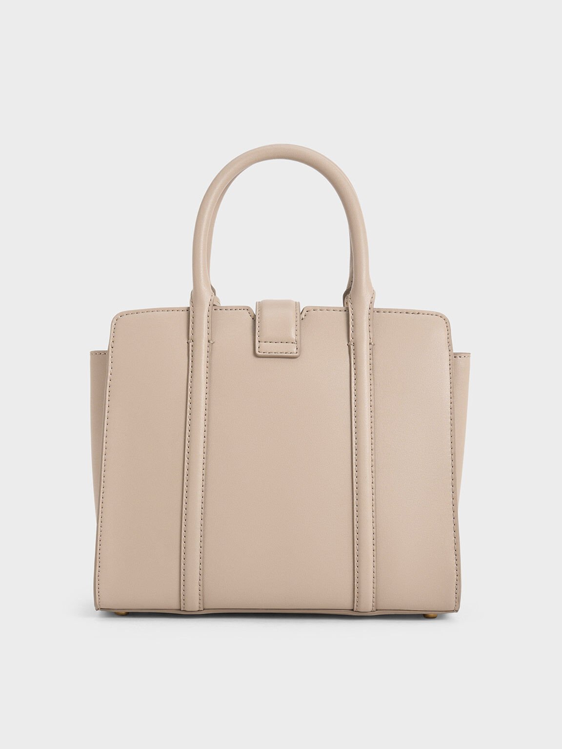 Cesia Metallic Accent Tote Bag, Taupe, hi-res