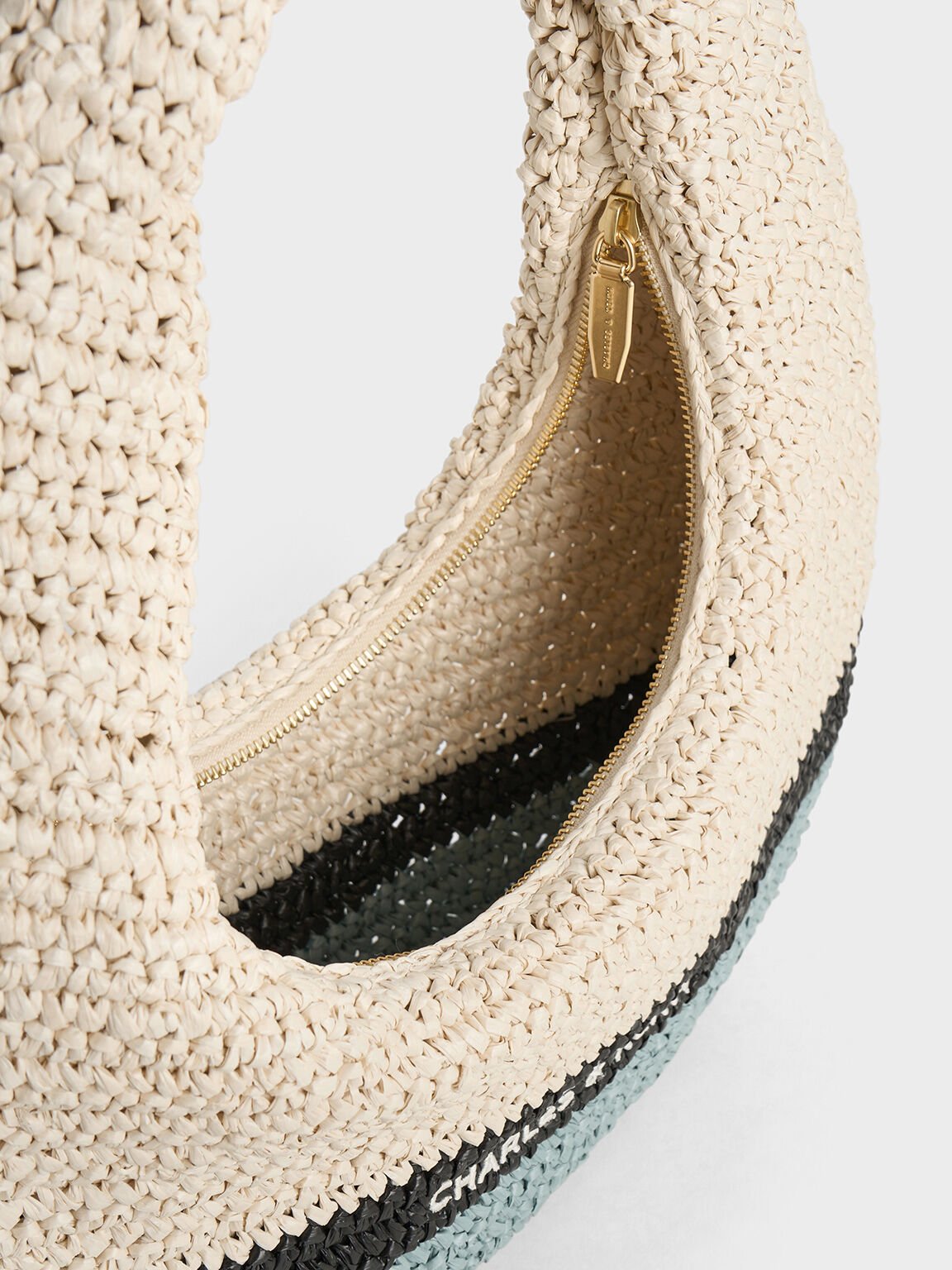 Allegra Knitted Slouchy Hobo Bag, Cream, hi-res