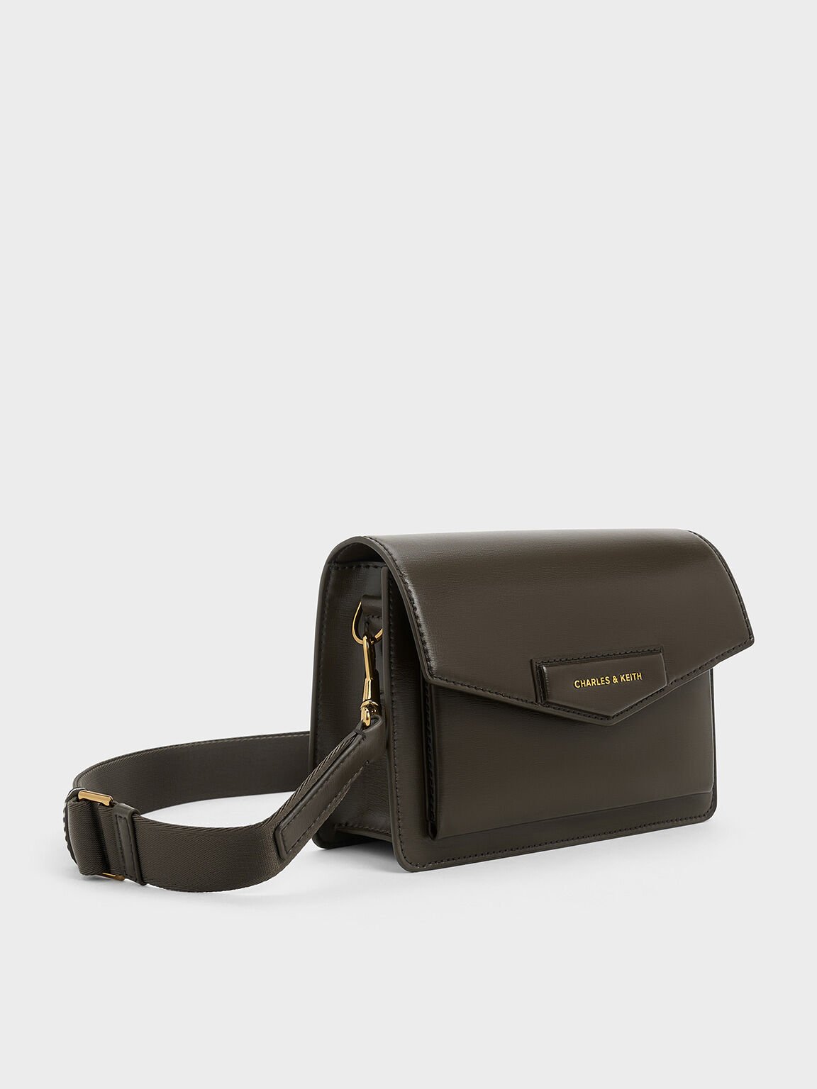 Adelie Envelope Crossbody Bag, Dark Moss, hi-res