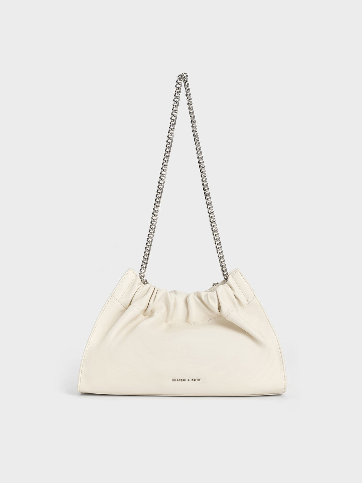 Tas Chain-Handle Cyrus Slouchy, Cream, hi-res