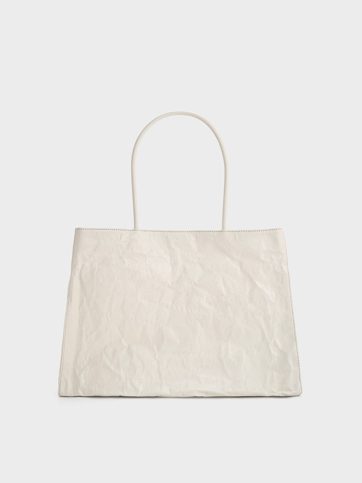 Tote Bag Crinkle-Effect Matina Large, Cream, hi-res