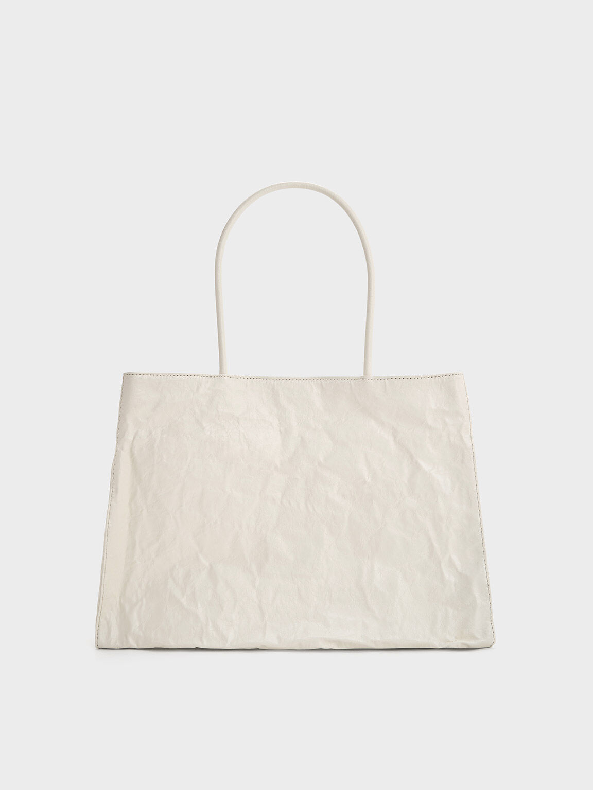 Tote Bag Crinkle-Effect Matina Large, Cream, hi-res