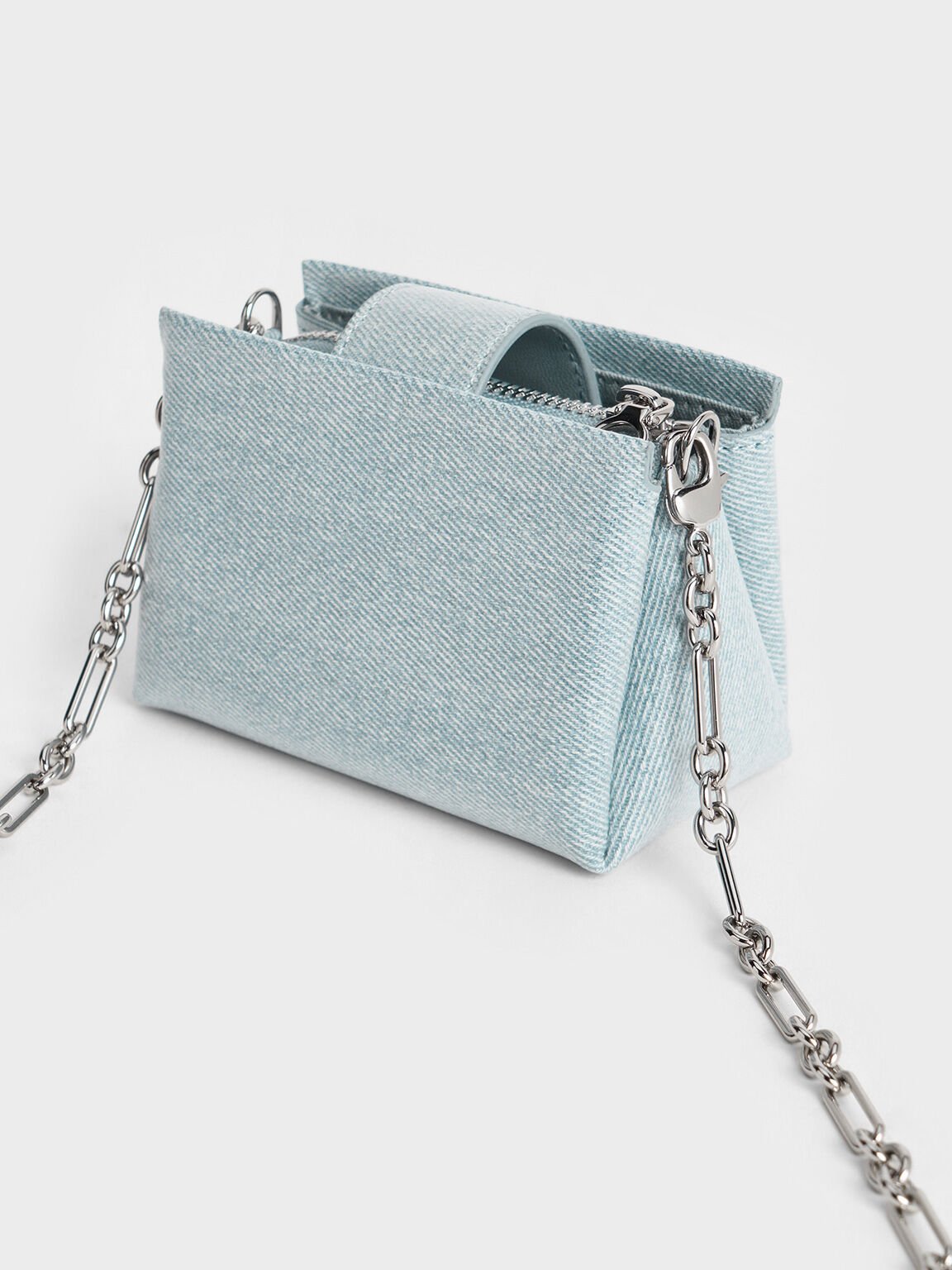 Bosie Denim Top Handle Pouch, Denim Blue, hi-res