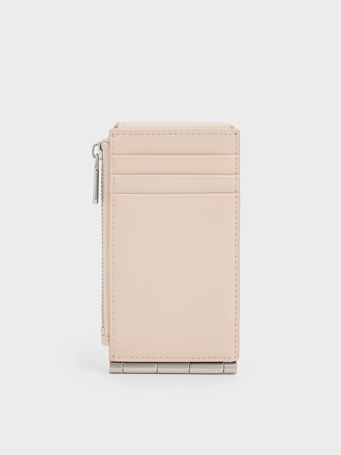 Card Holder Bi-Fold Side-Zip Calla, Oat, hi-res