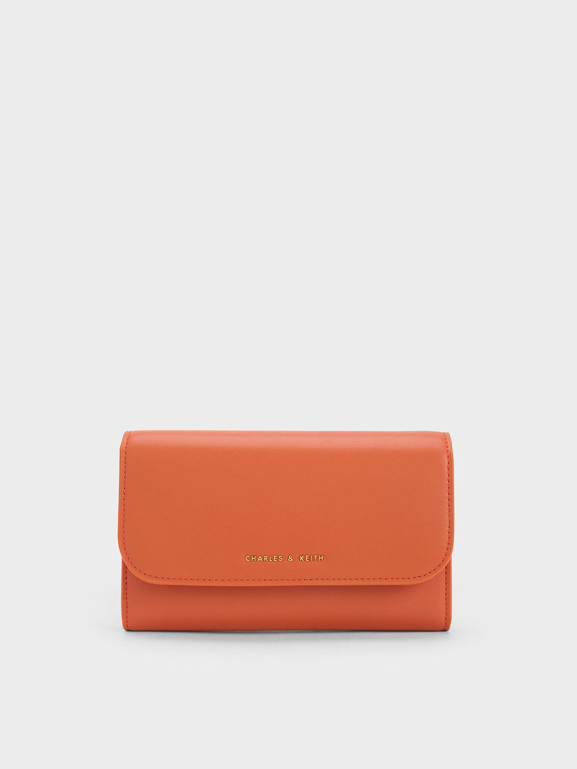 Black Front Flap Long Wallet - CHARLES & KEITH MY