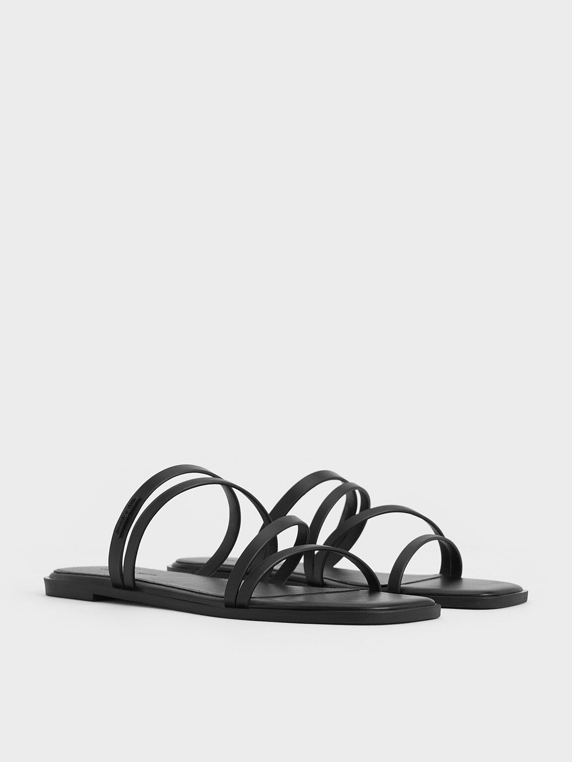Sandal Slide Strappy Lliana, Black, hi-res
