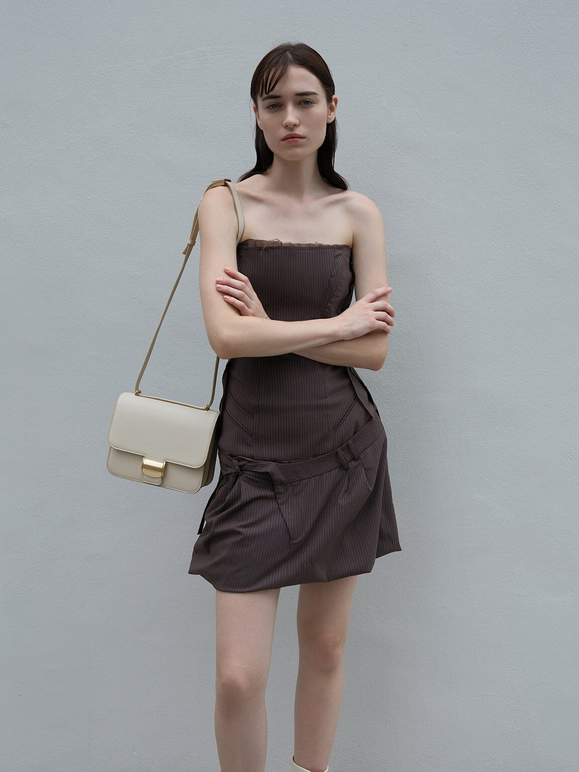 Violetta Boxy Bag, Beige, hi-res