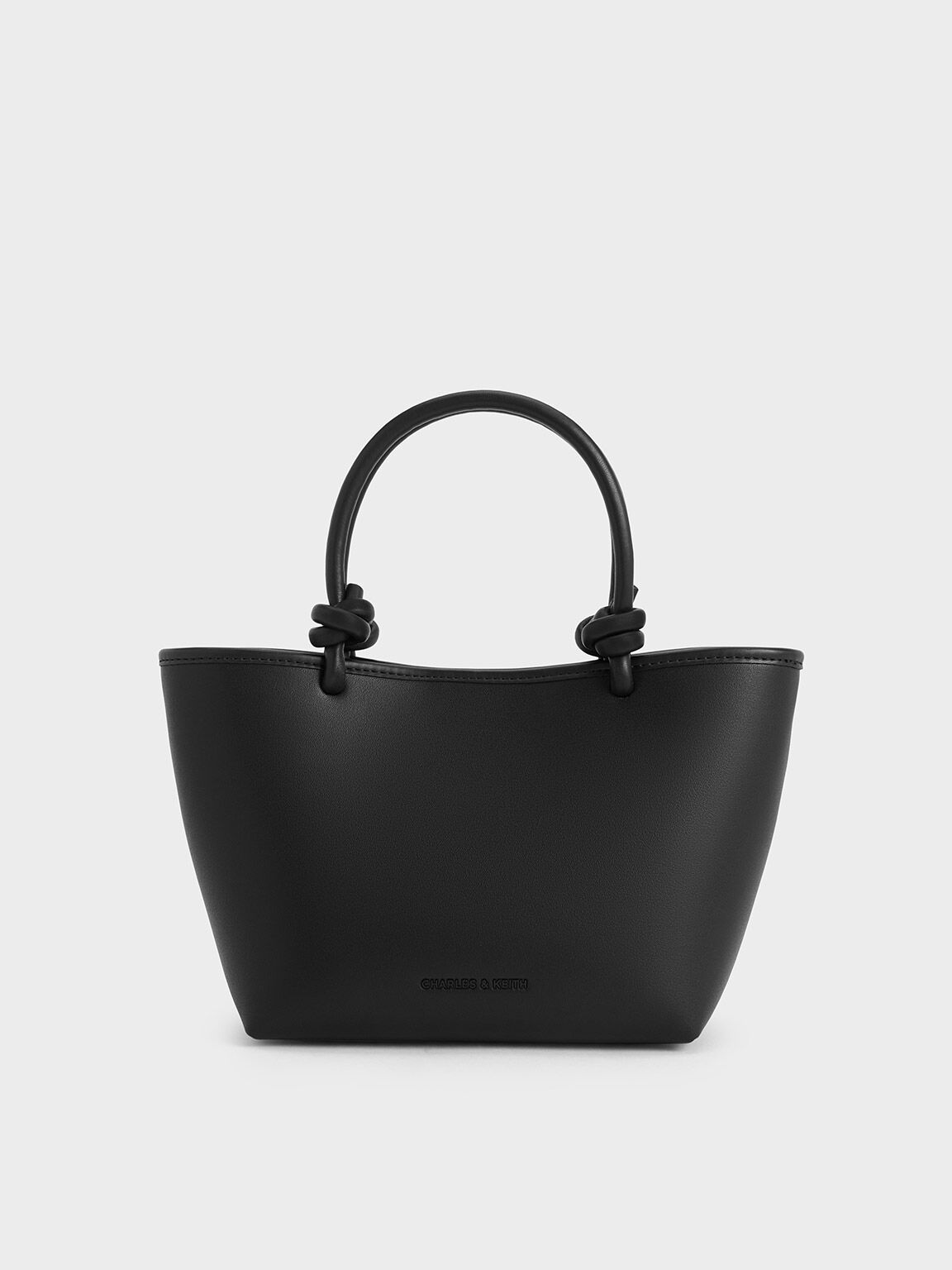 Tote Bag Knotted-Handle Sabine, Jet Black, hi-res