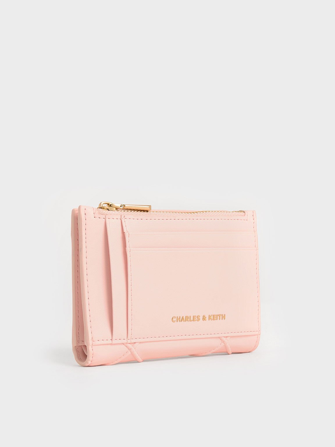 Eleni Quilted Wallet, Light Pink, hi-res