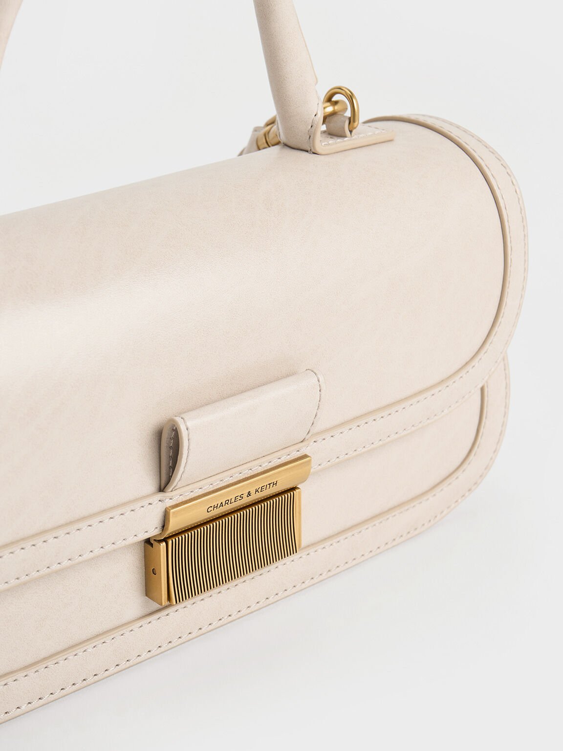 Charlot Elongated Top Handle Bag, Oat, hi-res