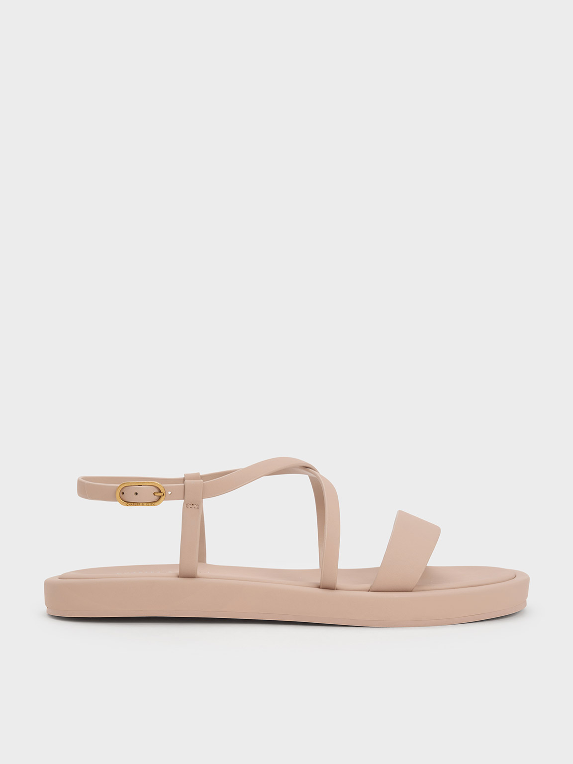 Buy Charles & Keith DOVE Metal Accent Buckle Detail Sandals In Black |  6thStreet Kuwait