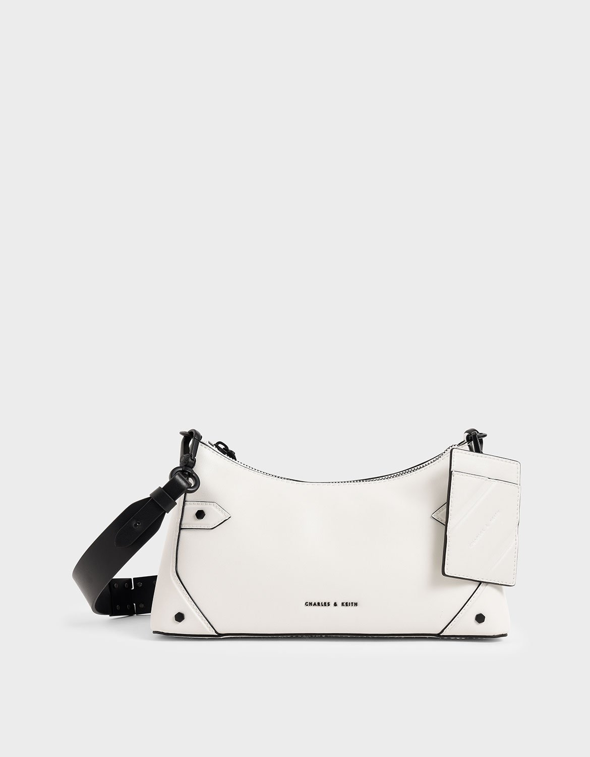 White Chain Handle Bag CHARLES KEITH ID